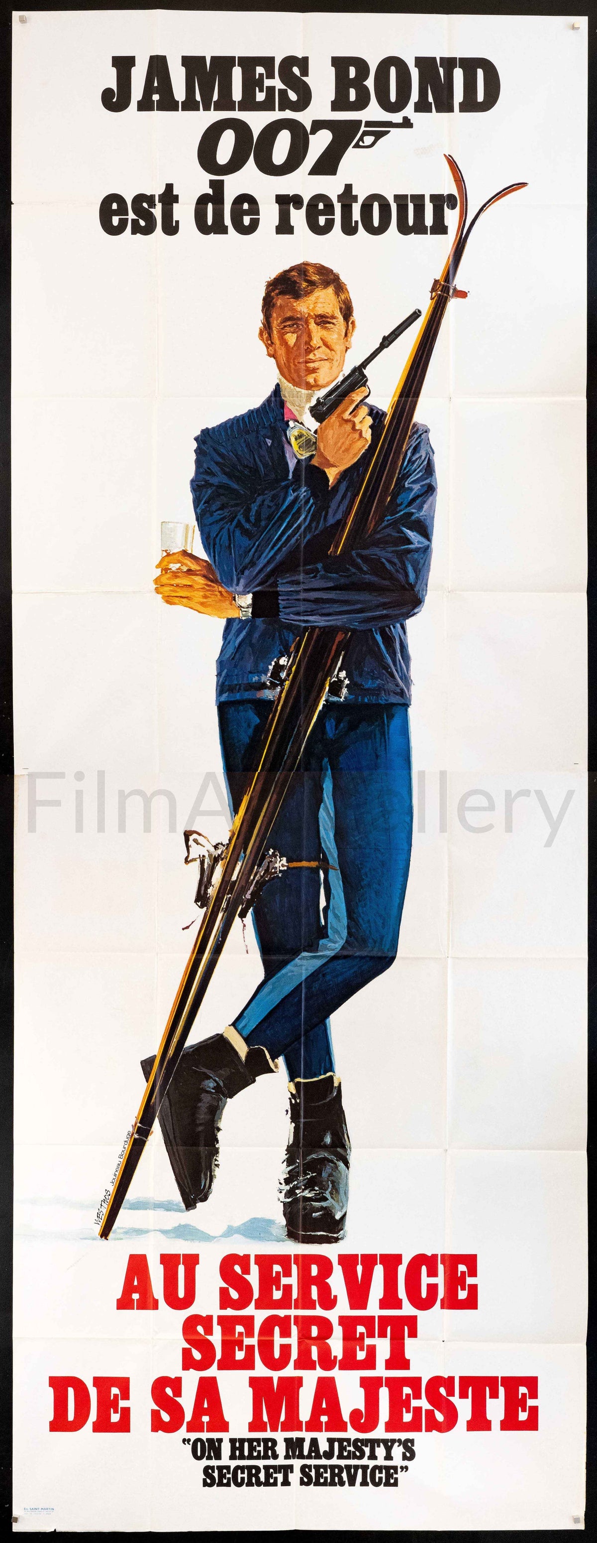 On Her Majesty's Secret Service Original Vintage Movie Poster