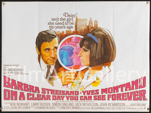 On a Clear Day You Can See Forever Original Vintage Movie Poster