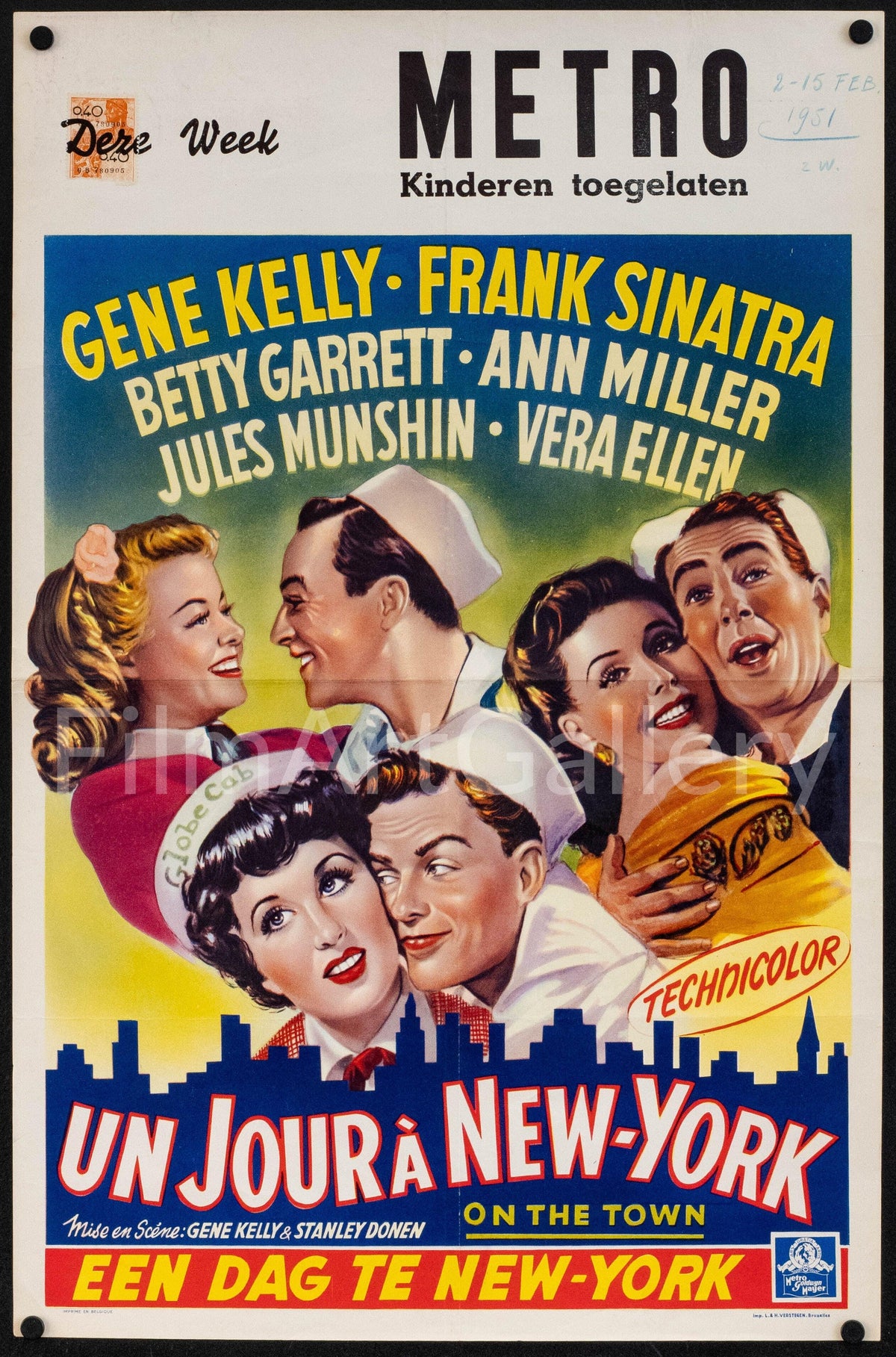On the Town Original Vintage Movie Poster