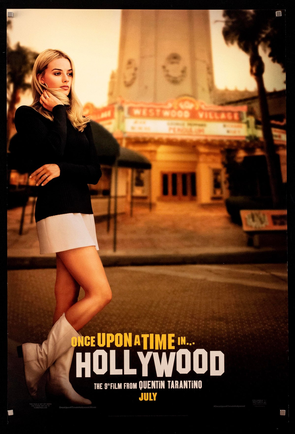 Once Upon a Time In Hollywood Original Vintage Movie Poster