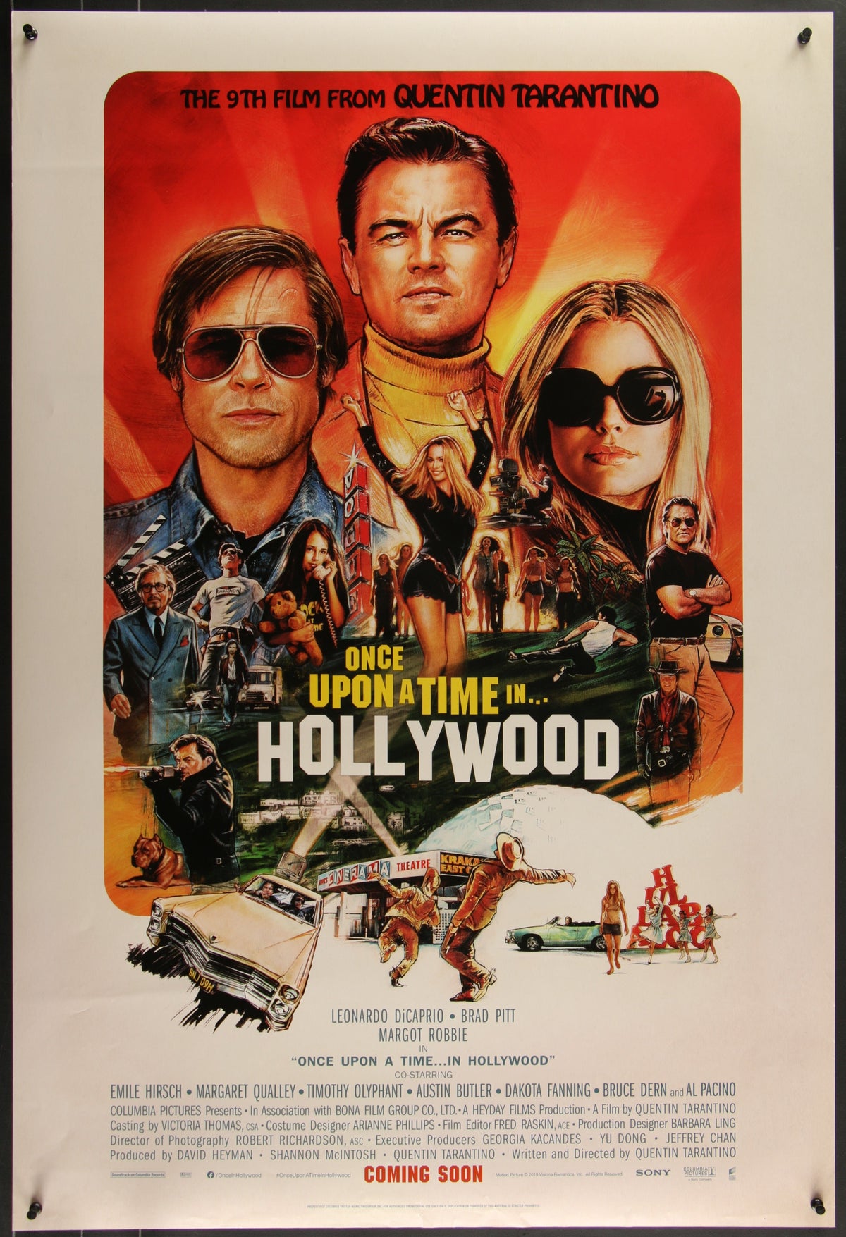 Once Upon a Time In Hollywood Original Vintage Movie Poster