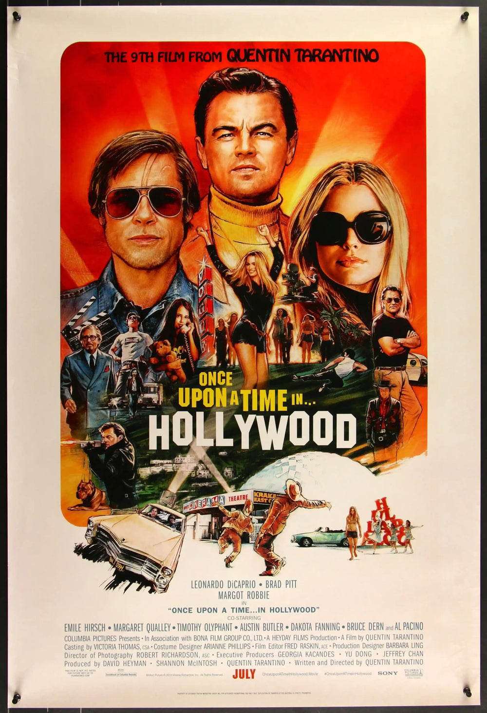Once Upon a Time In Hollywood Original Vintage Movie Poster