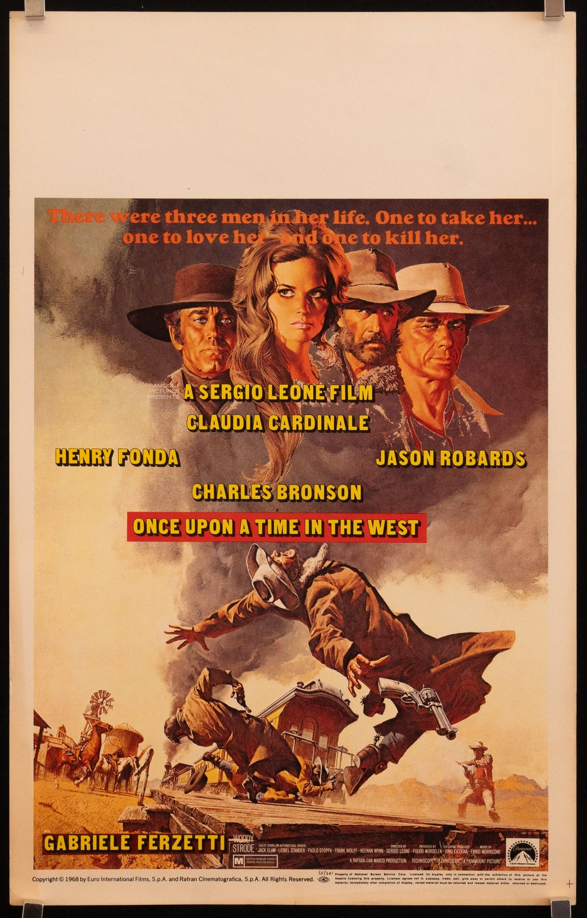 Once Upon a Time In the West Original Vintage Movie Poster