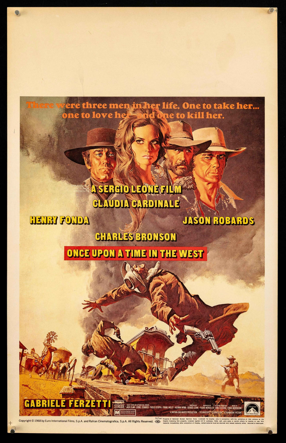 Once Upon a Time In the West Original Vintage Movie Poster