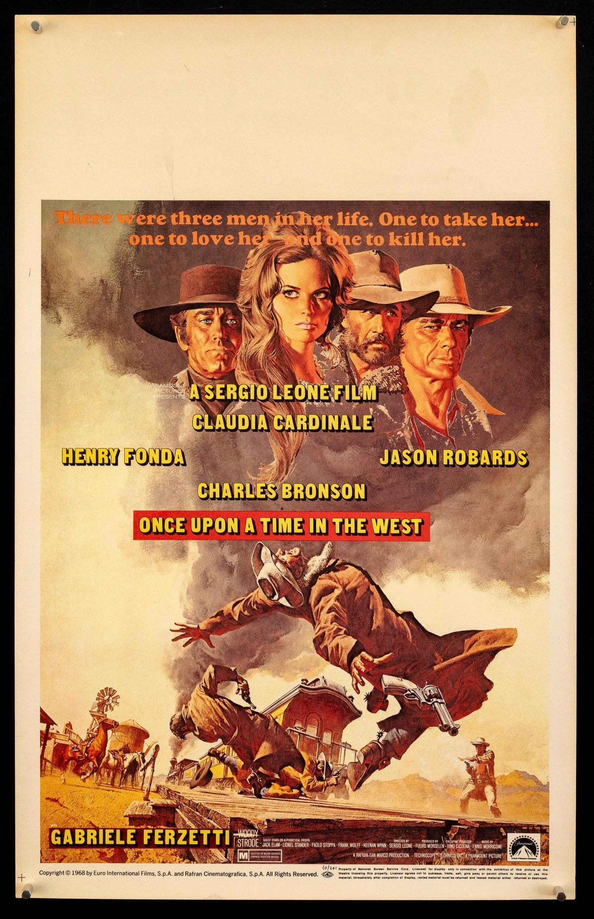 Once Upon a Time In the West Original Vintage Movie Poster