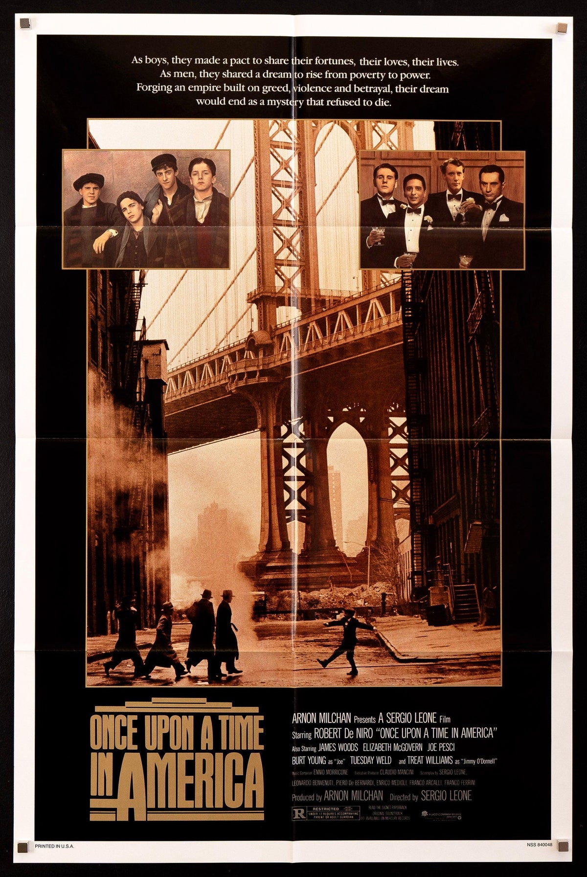 Once Upon a Time in America Original Vintage Movie Poster