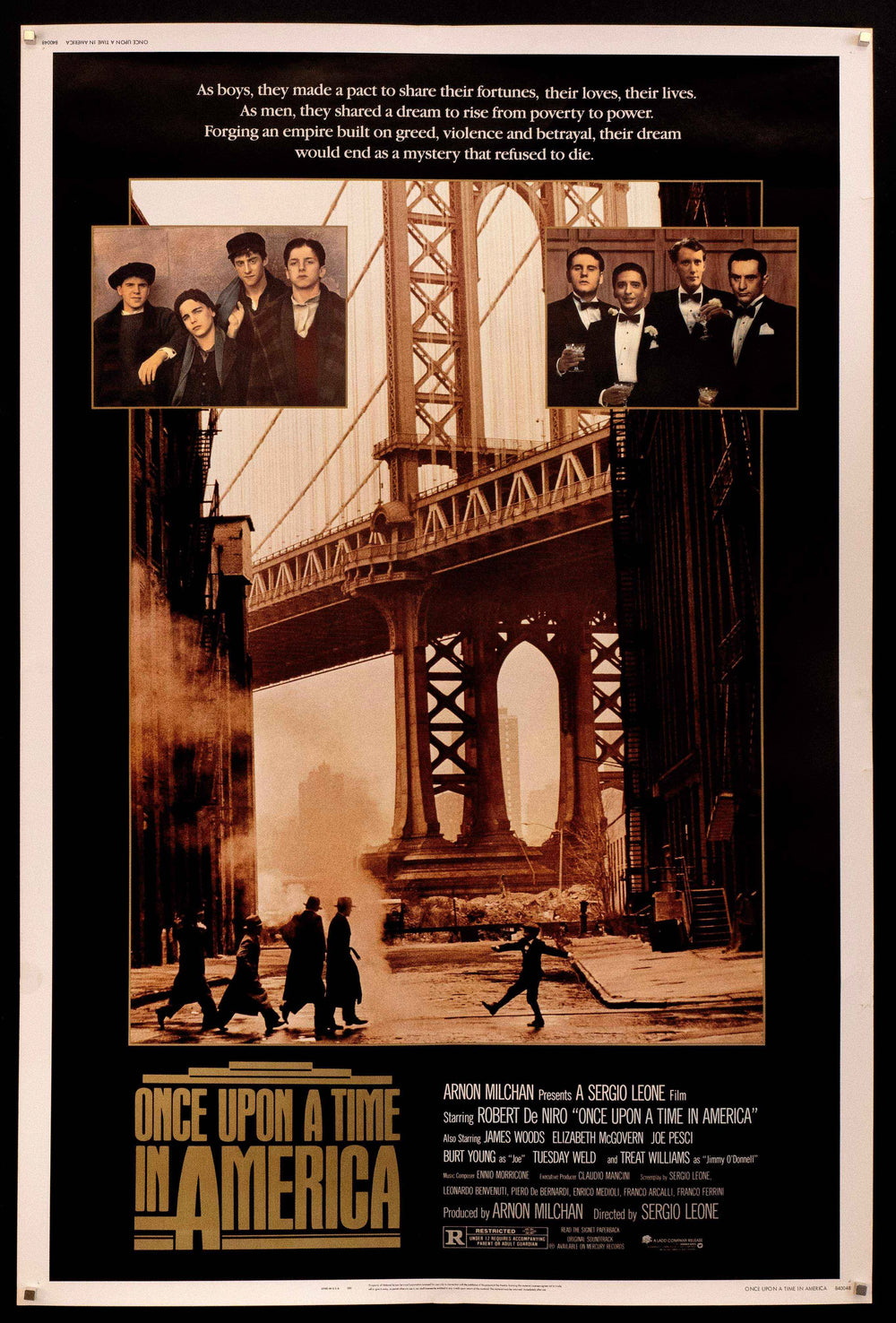 Once Upon a Time in America Original Vintage Movie Poster