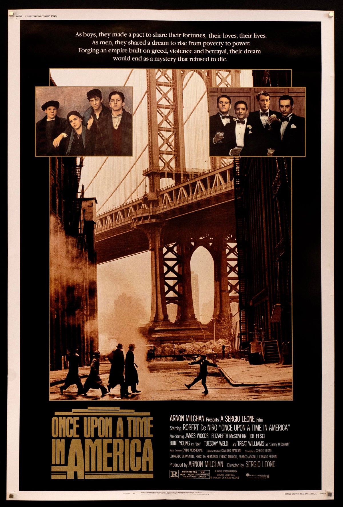 Once Upon a Time in America Original Vintage Movie Poster