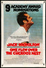 One Flew Over the Cuckoo's Nest 1 Sheet (27x41) Original Vintage Movie Poster