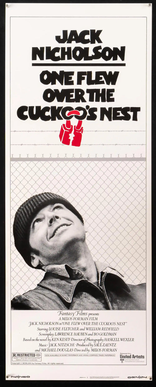 One Flew Over the Cuckoo's Nest Original Vintage Movie Poster