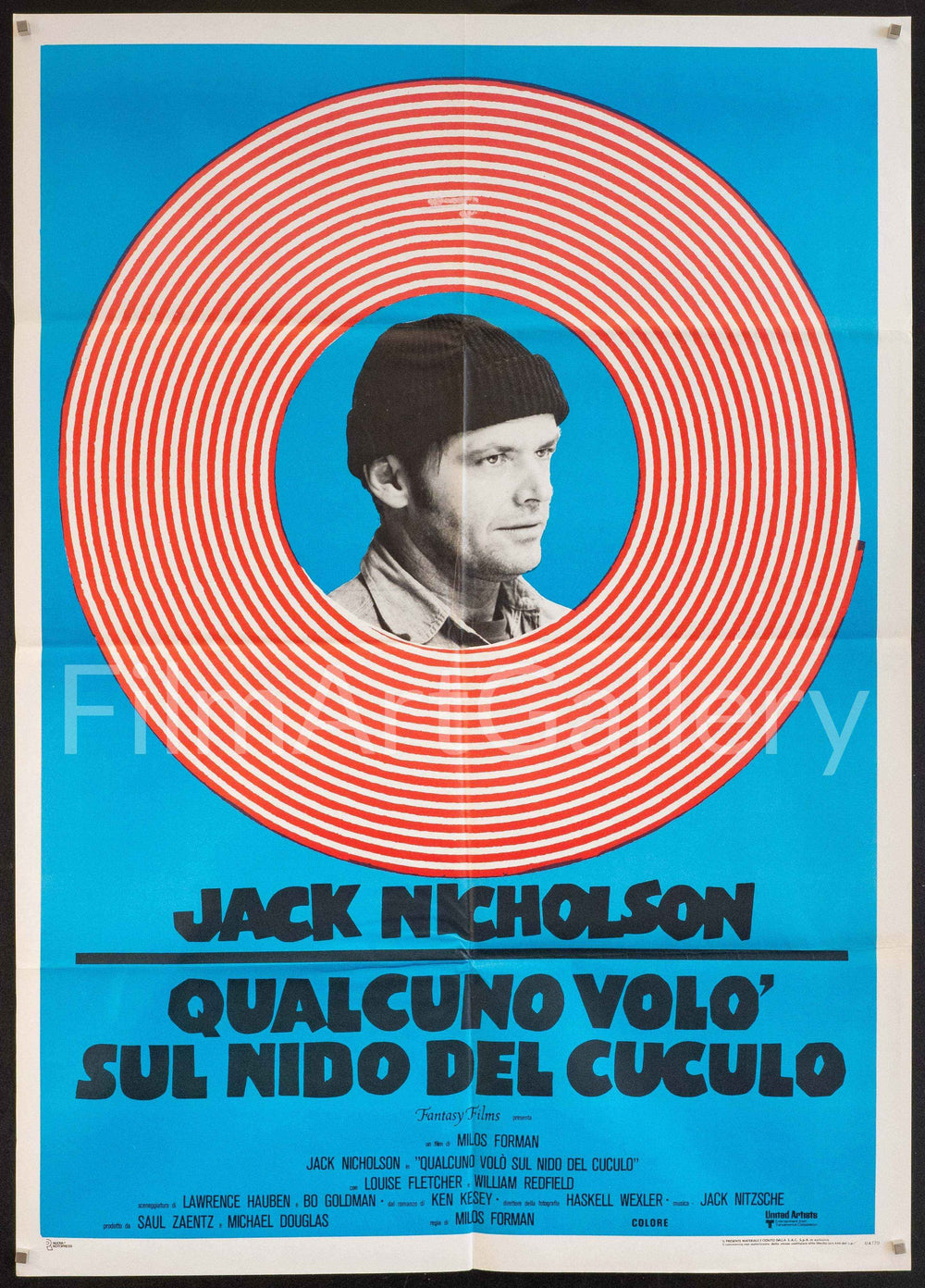One Flew Over the Cuckoo's Nest Original Vintage Movie Poster