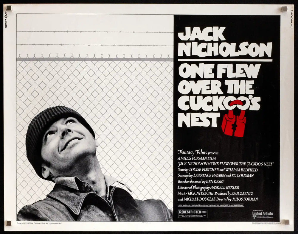 One Flew Over the Cuckoo's Nest Original Vintage Movie Poster