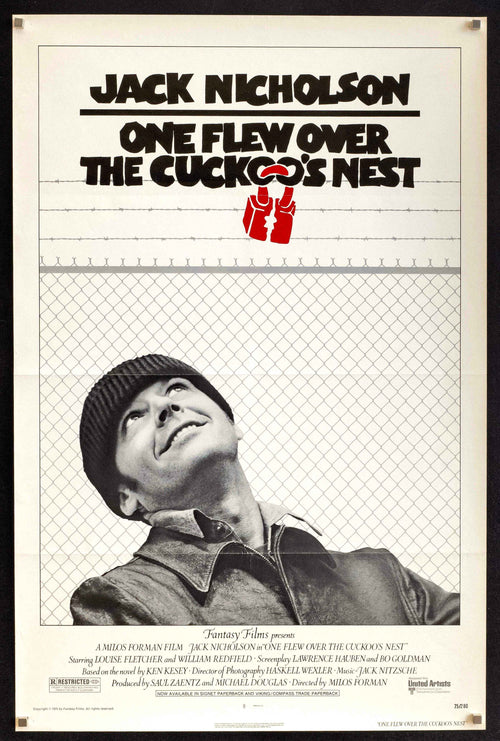 One Flew Over the Cuckoo's Nest Original Vintage Movie Poster