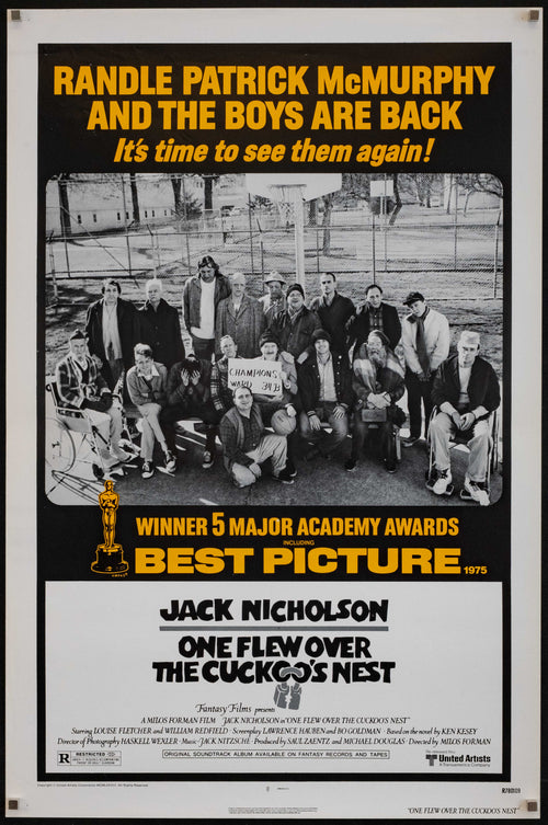 One Flew Over the Cuckoo's Nest Original Vintage Movie Poster