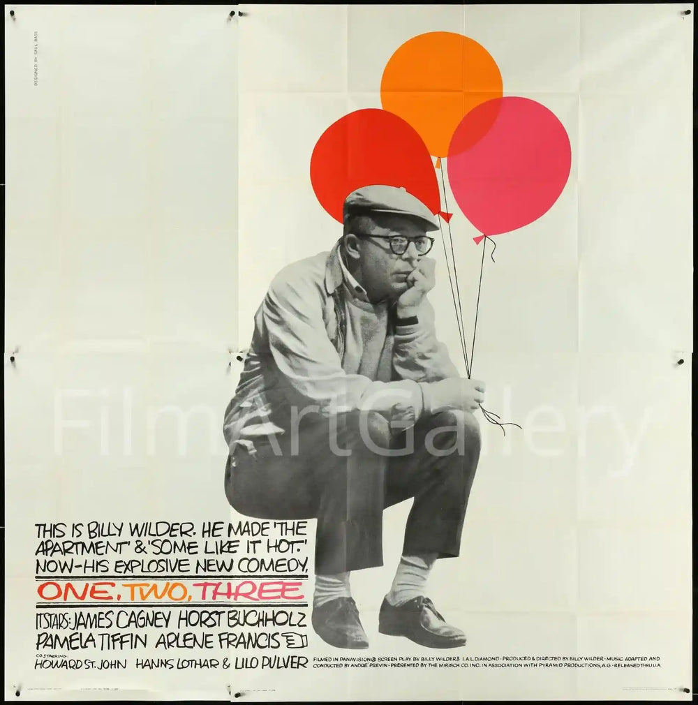 One Two Three Original Vintage Movie Poster