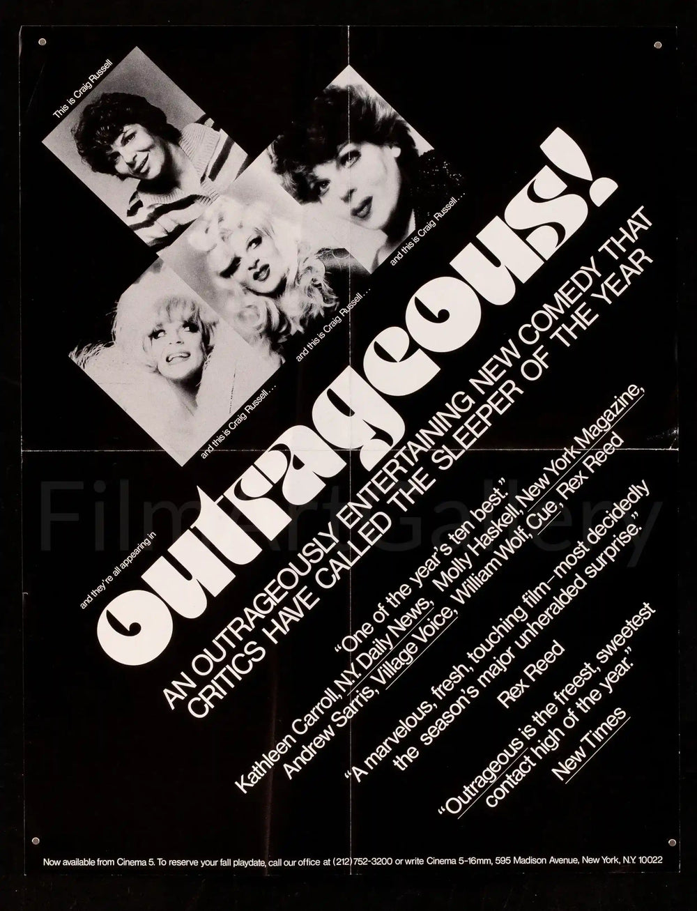 Outrageous! Original Vintage Movie Poster
