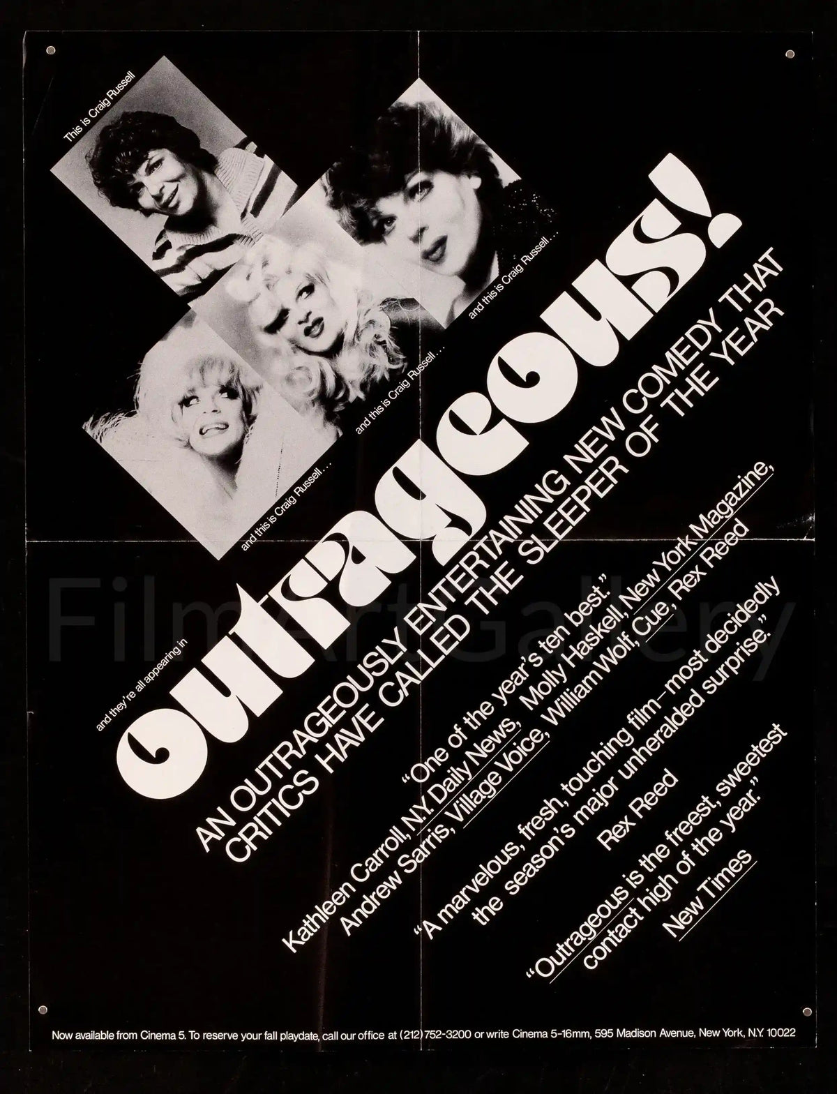 Outrageous! Original Vintage Movie Poster