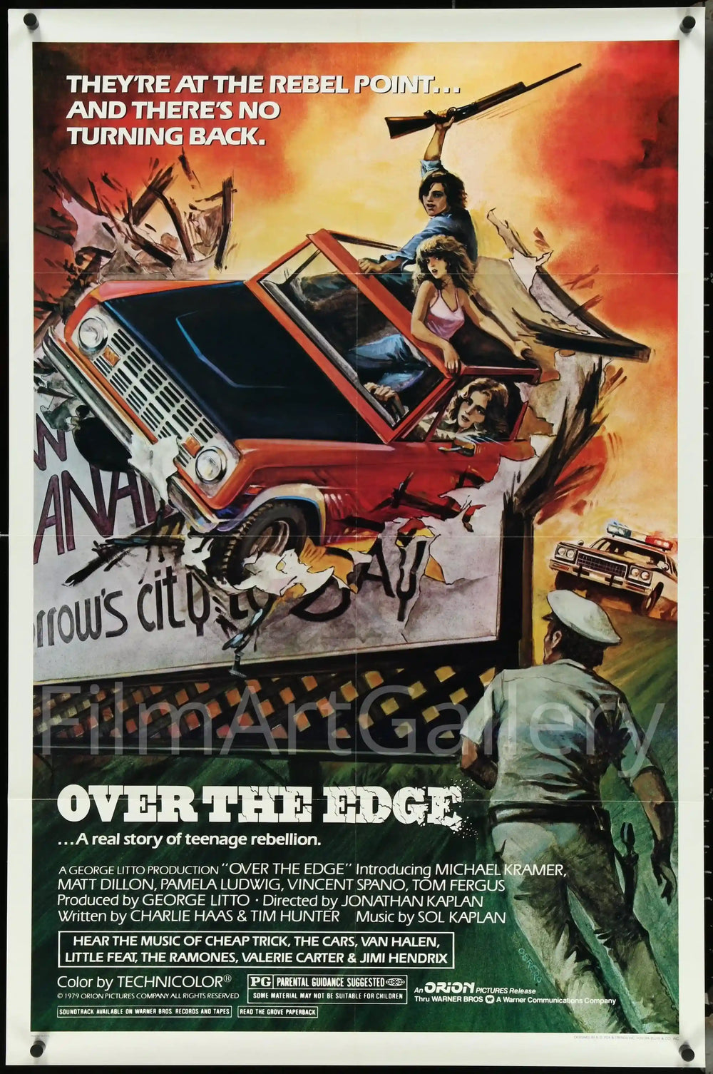 Over the Edge Original Vintage Movie Poster