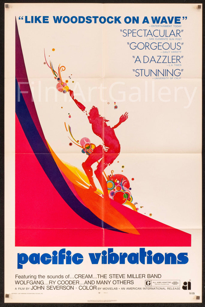 Pacific Vibrations 1 Sheet (27x41) Original Vintage Movie Poster