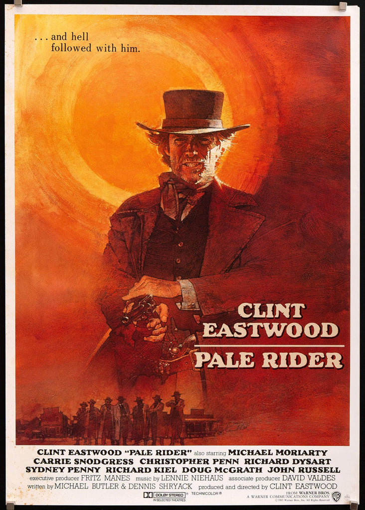 Pale Rider 23x33 Original Vintage Movie Poster