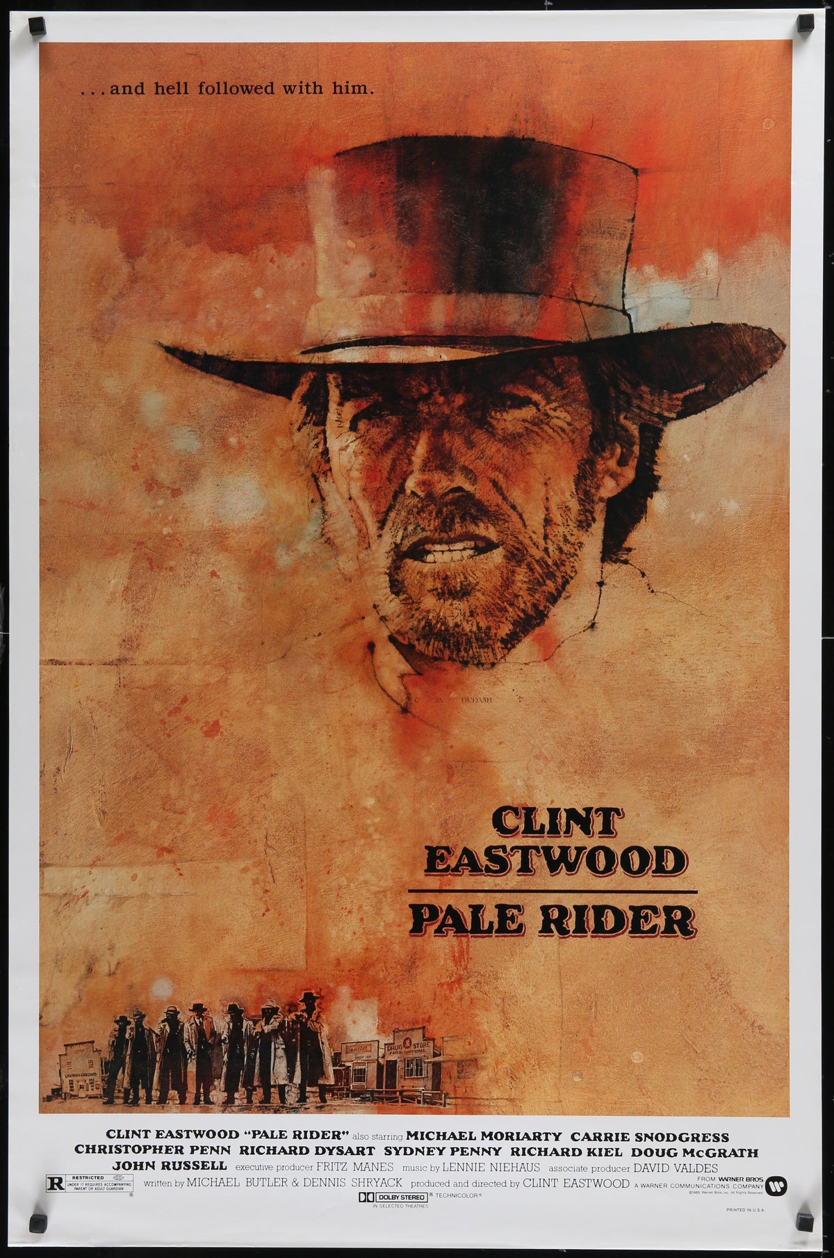 Pale Rider Original Vintage Movie Poster