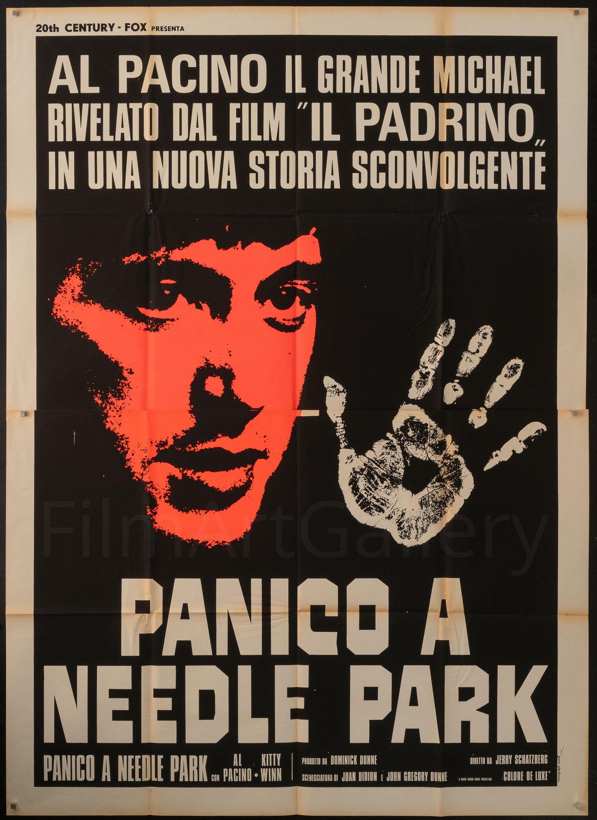 Panic in Needle Park Italian 4 Foglio (55x78) Original Vintage Movie Poster