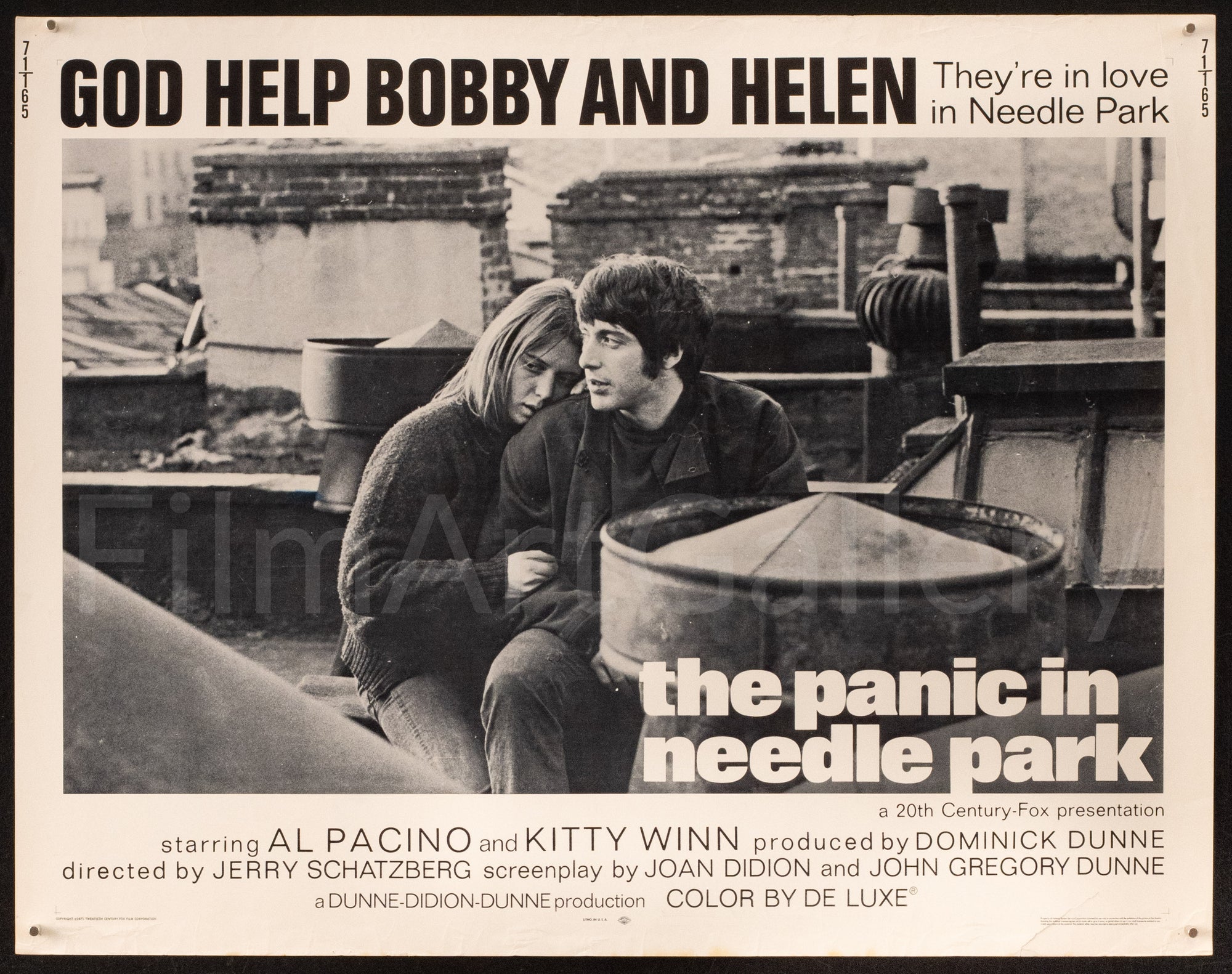 Panic in Needle Park Original Vintage Movie Poster
