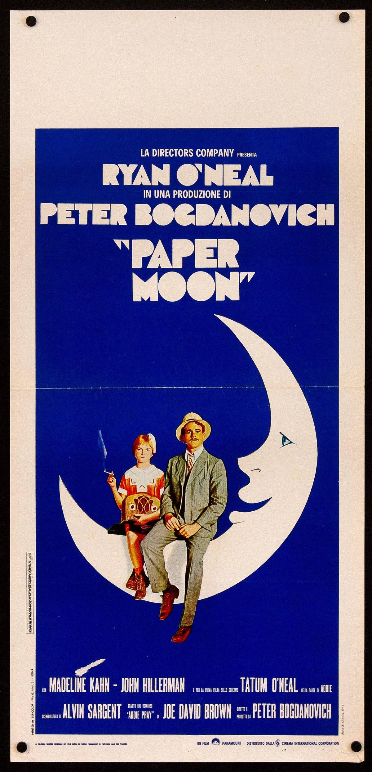 Paper Moon Italian Locandina (13x28) Original Vintage Movie Poster
