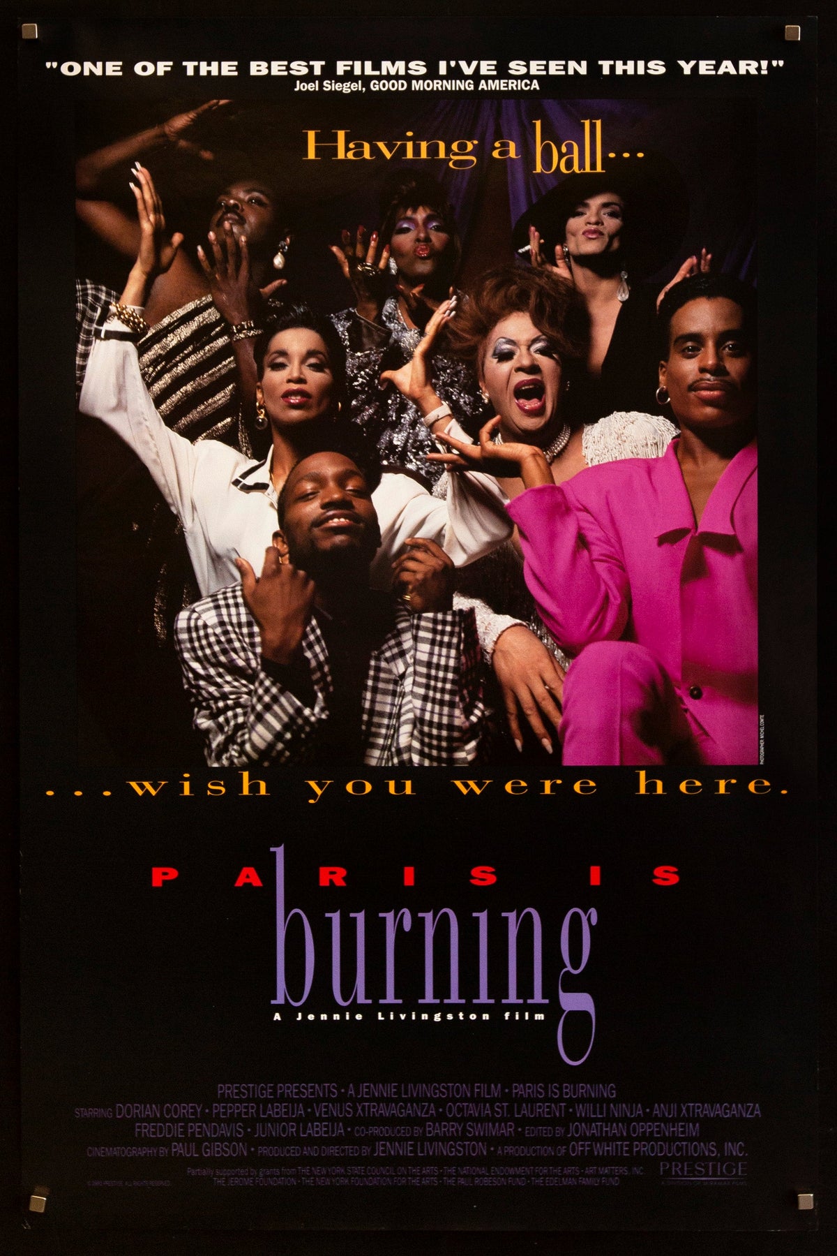 Paris Is Burning 1 Sheet (27x41) Original Vintage Movie Poster