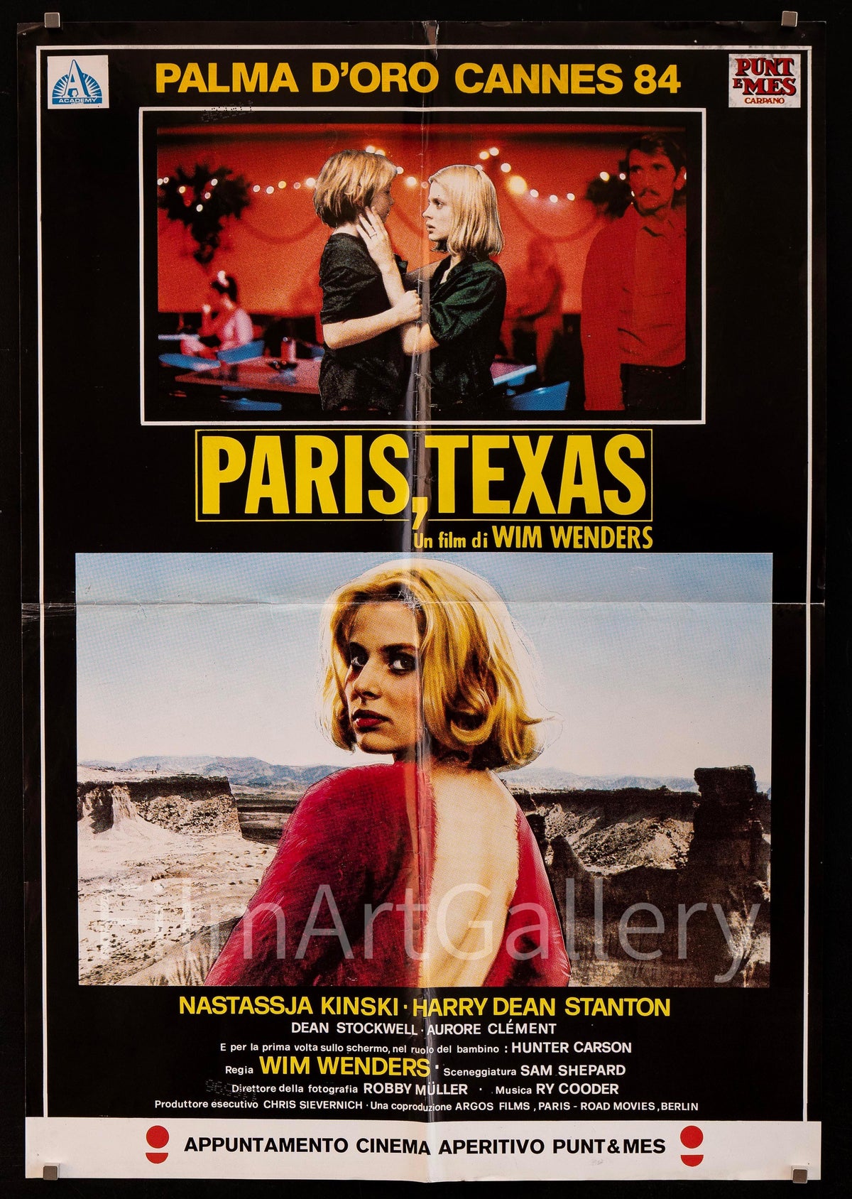 Paris Texas 1 Sheet (27x41) Original Vintage Movie Poster