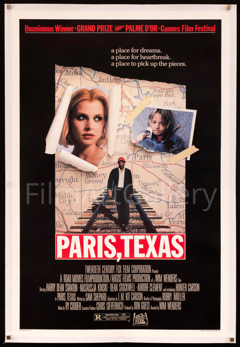 Paris Texas 1 Sheet (27x41) Original Vintage Movie Poster