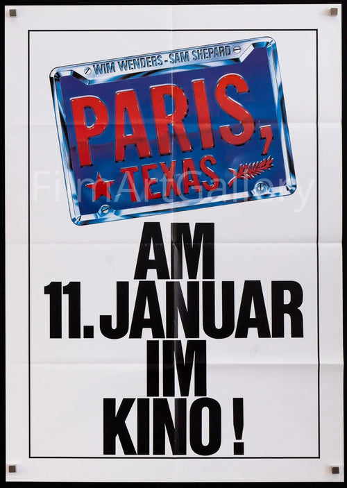 Paris Texas Original Vintage Movie Poster