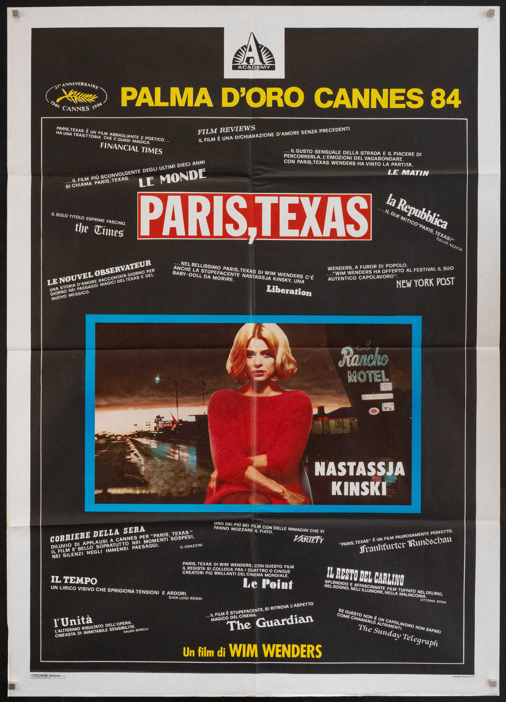 Paris Texas Original Vintage Movie Poster