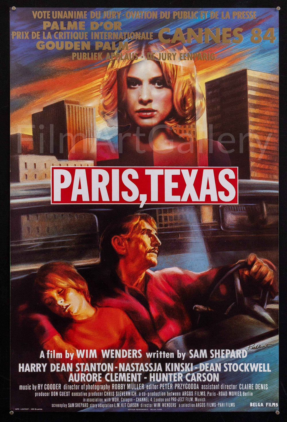 Paris Texas Original Vintage Movie Poster