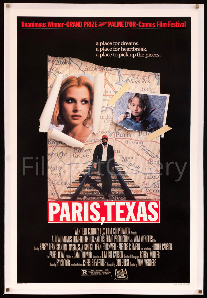 Paris Texas Original Vintage Movie Poster