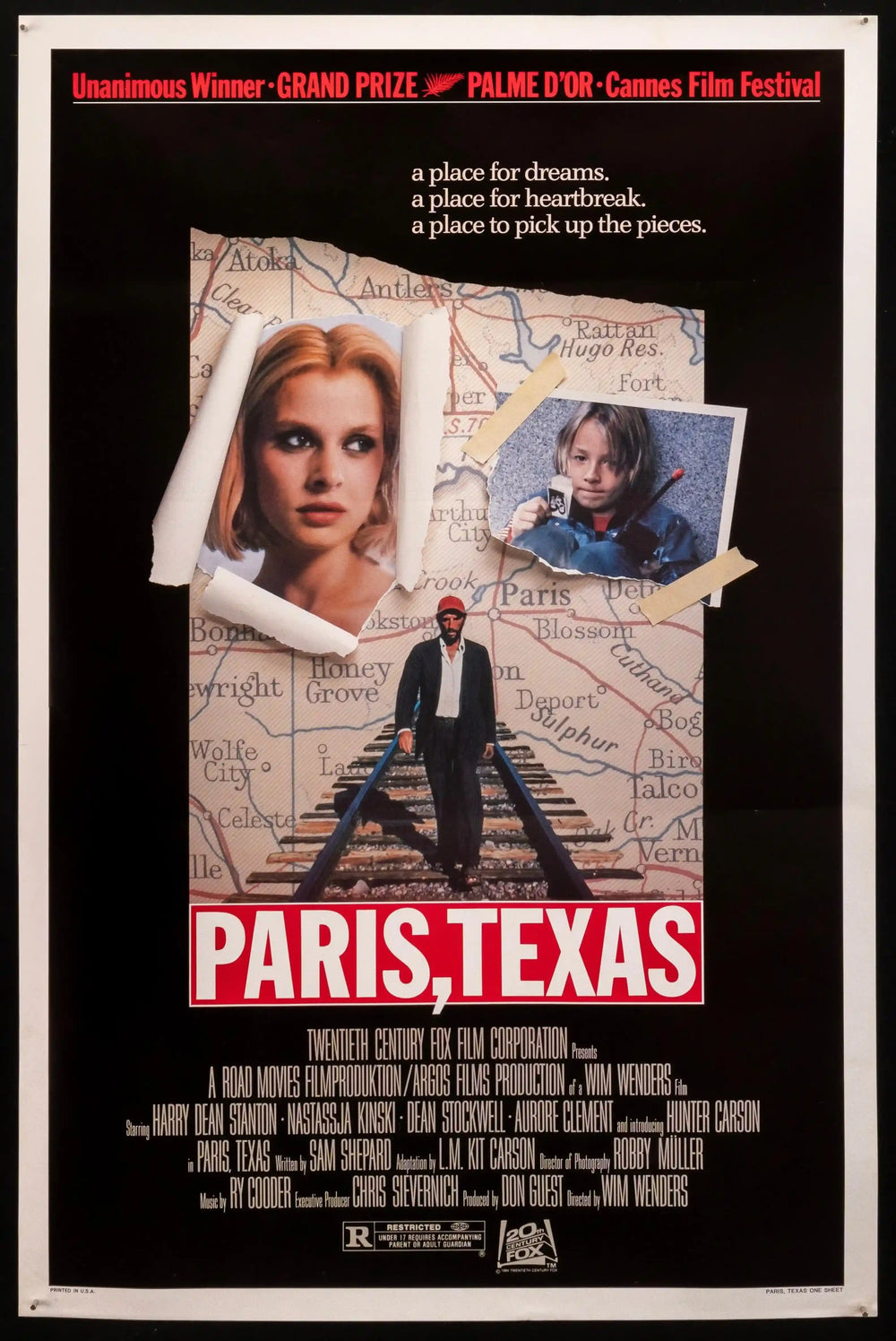 Paris Texas Original Vintage Movie Poster