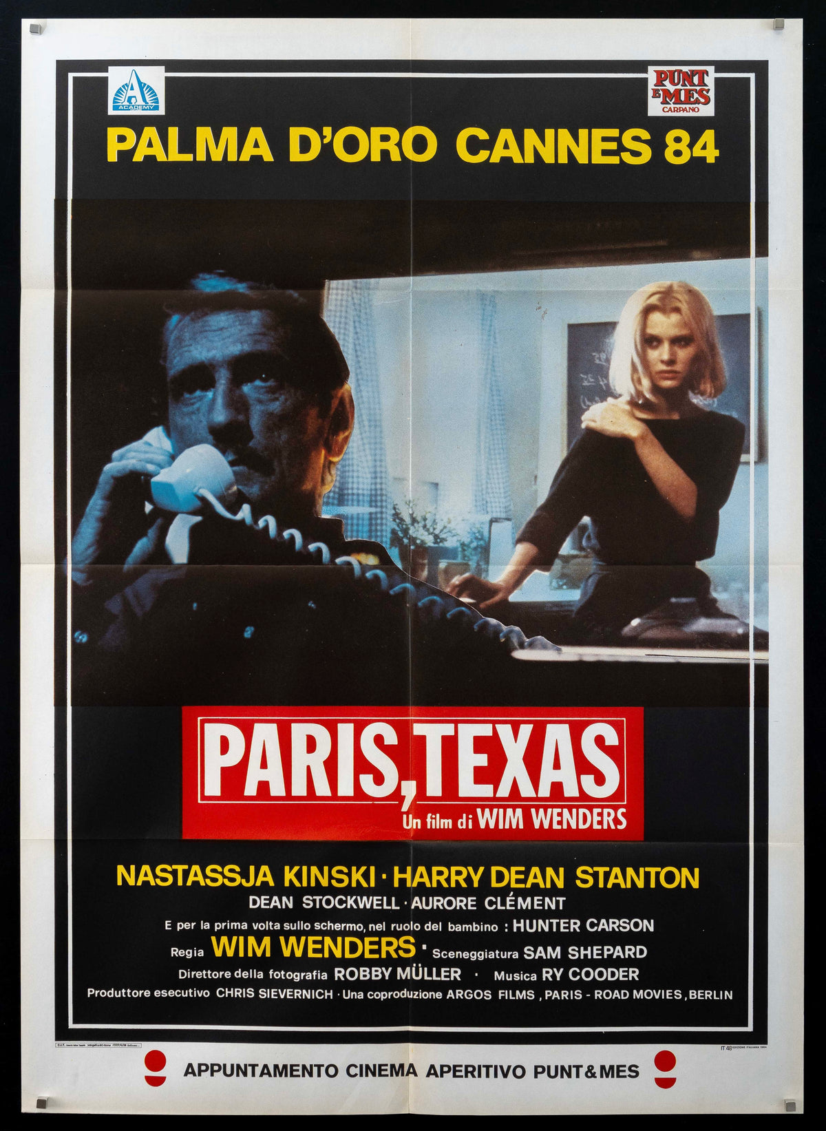 Paris Texas Original Vintage Movie Poster