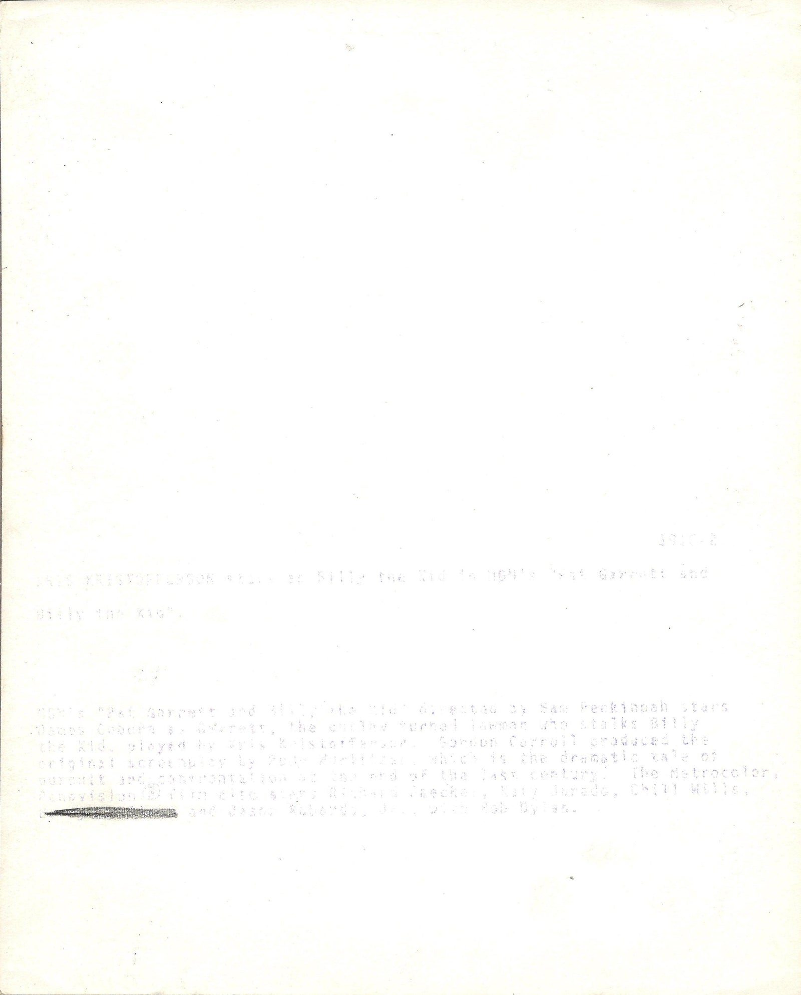 Pat Garrett and Billy the Kid Original Vintage Movie Poster