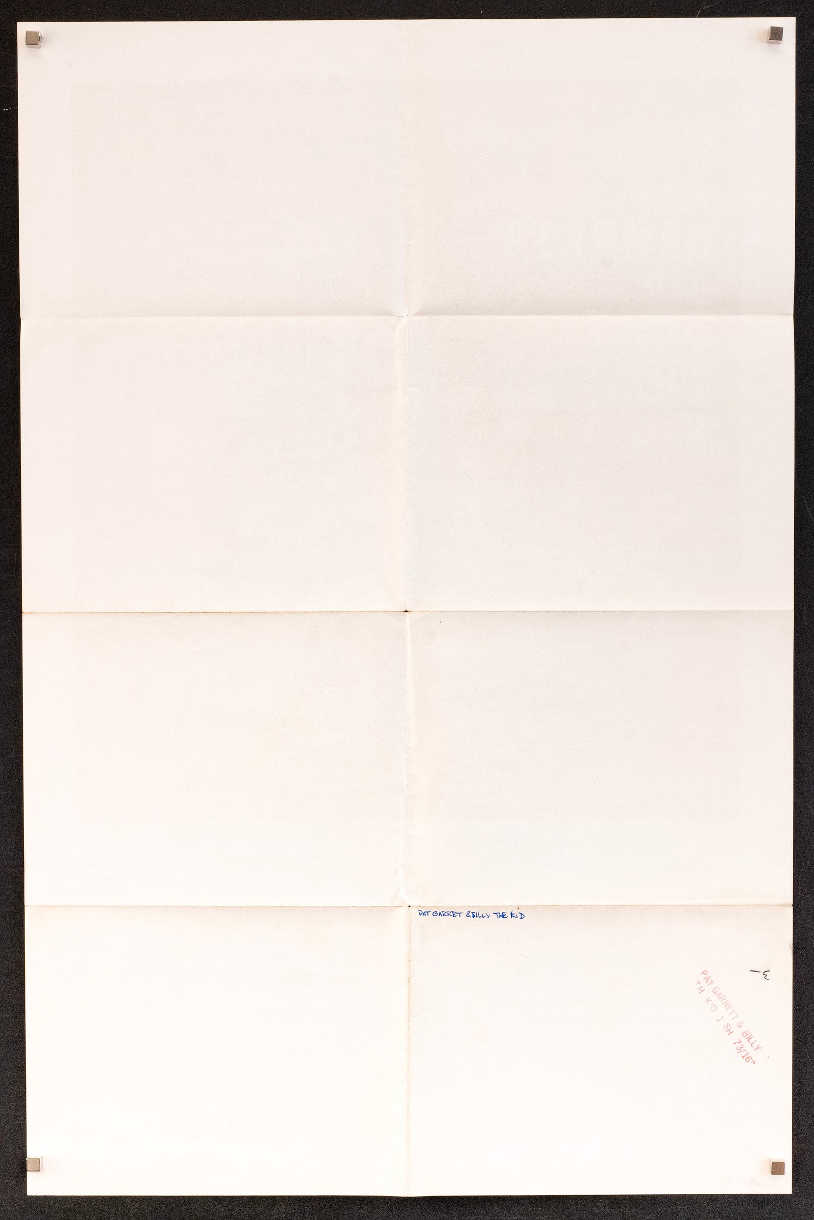 Pat Garrett and Billy the Kid Original Vintage Movie Poster