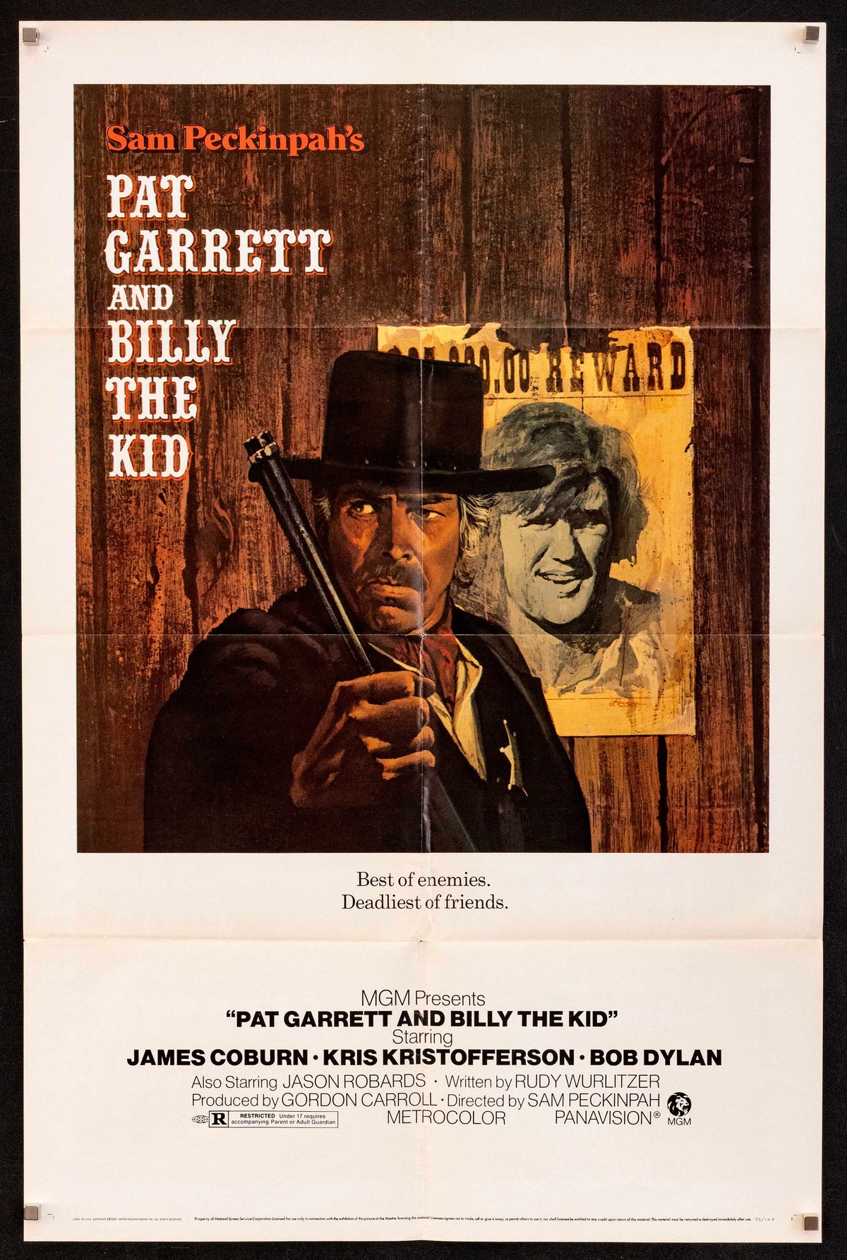 Pat Garrett and Billy the Kid Original Vintage Movie Poster