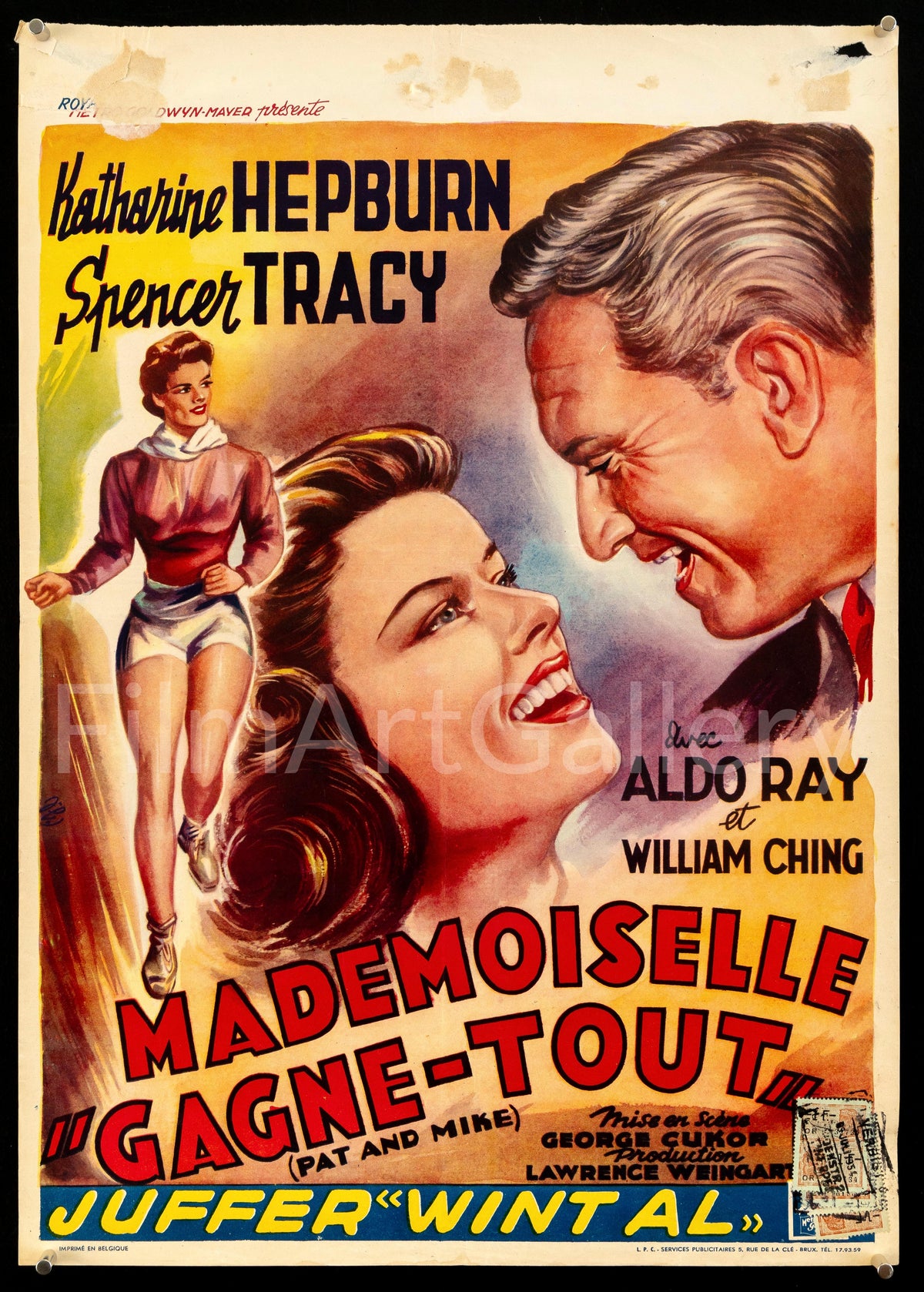 Pat and Mike Original Vintage Movie Poster