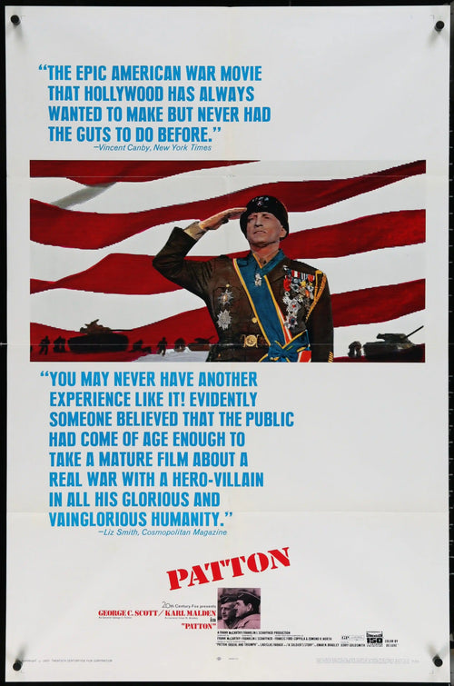 Patton Original Vintage Movie Poster