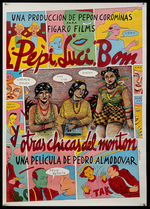 Pepi, Luci, Bom and Other Girls Like Mom Original Vintage Movie Poster