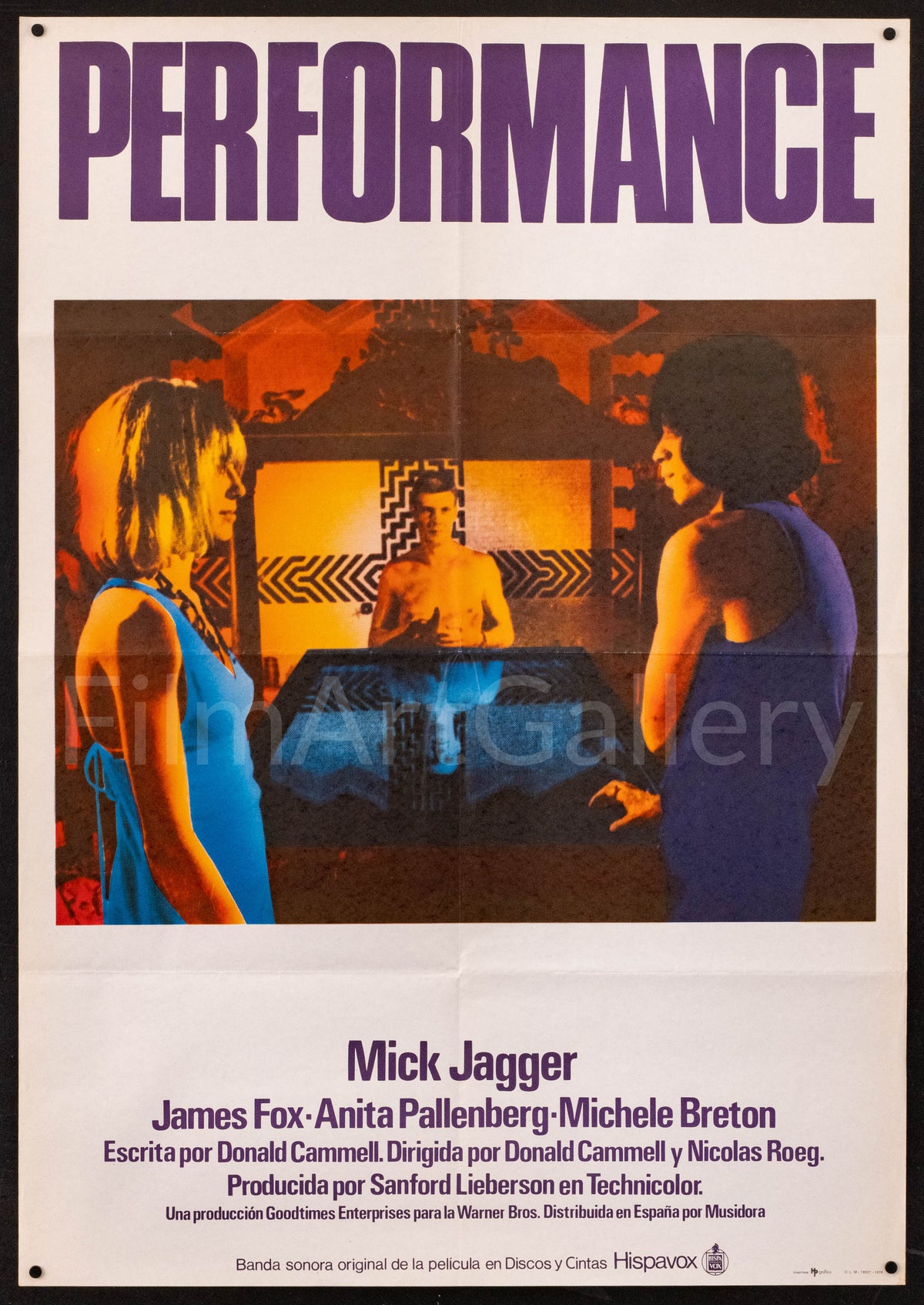 Performance Original Vintage Movie Poster