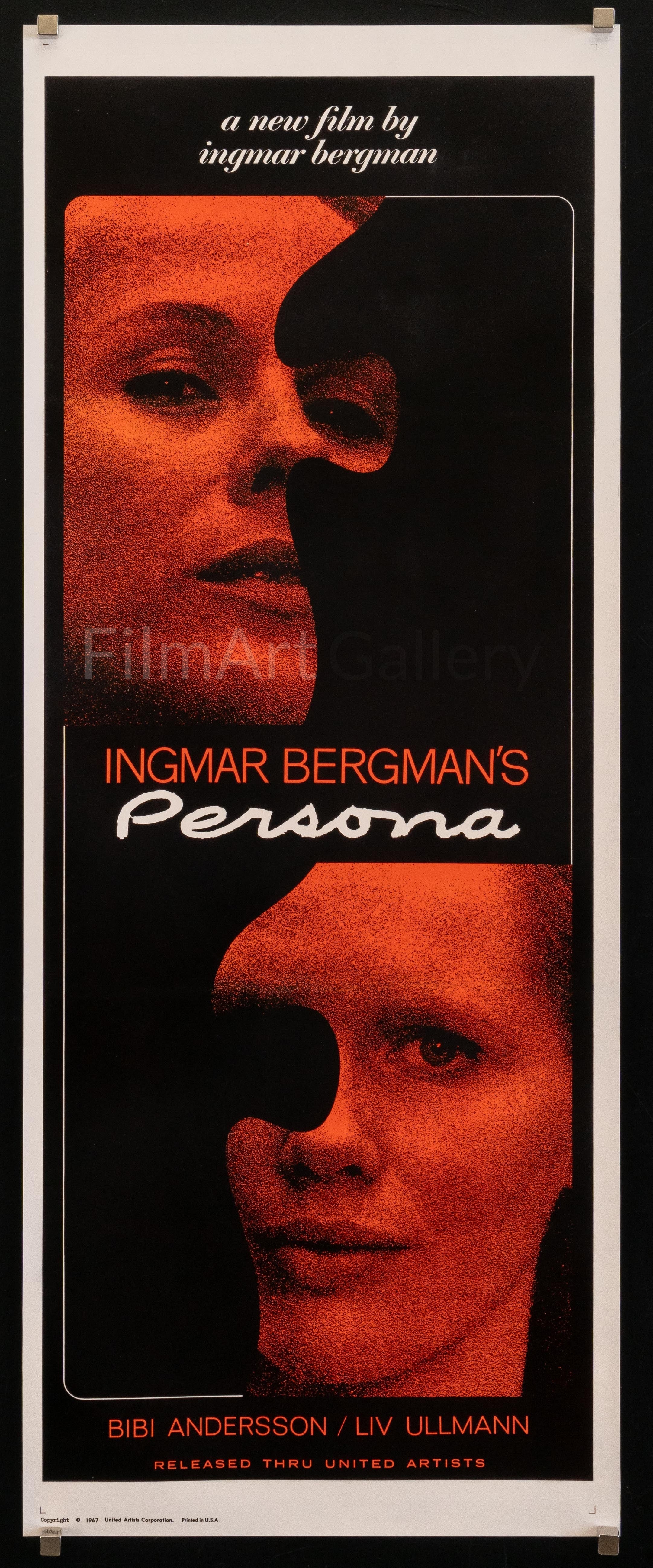Persona Movie Poster 1967 1 Sheet (27x41)