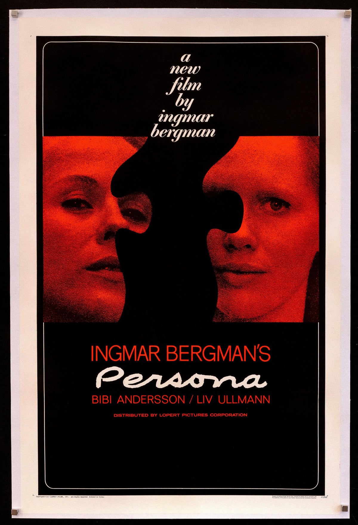 Persona Original Vintage Movie Poster