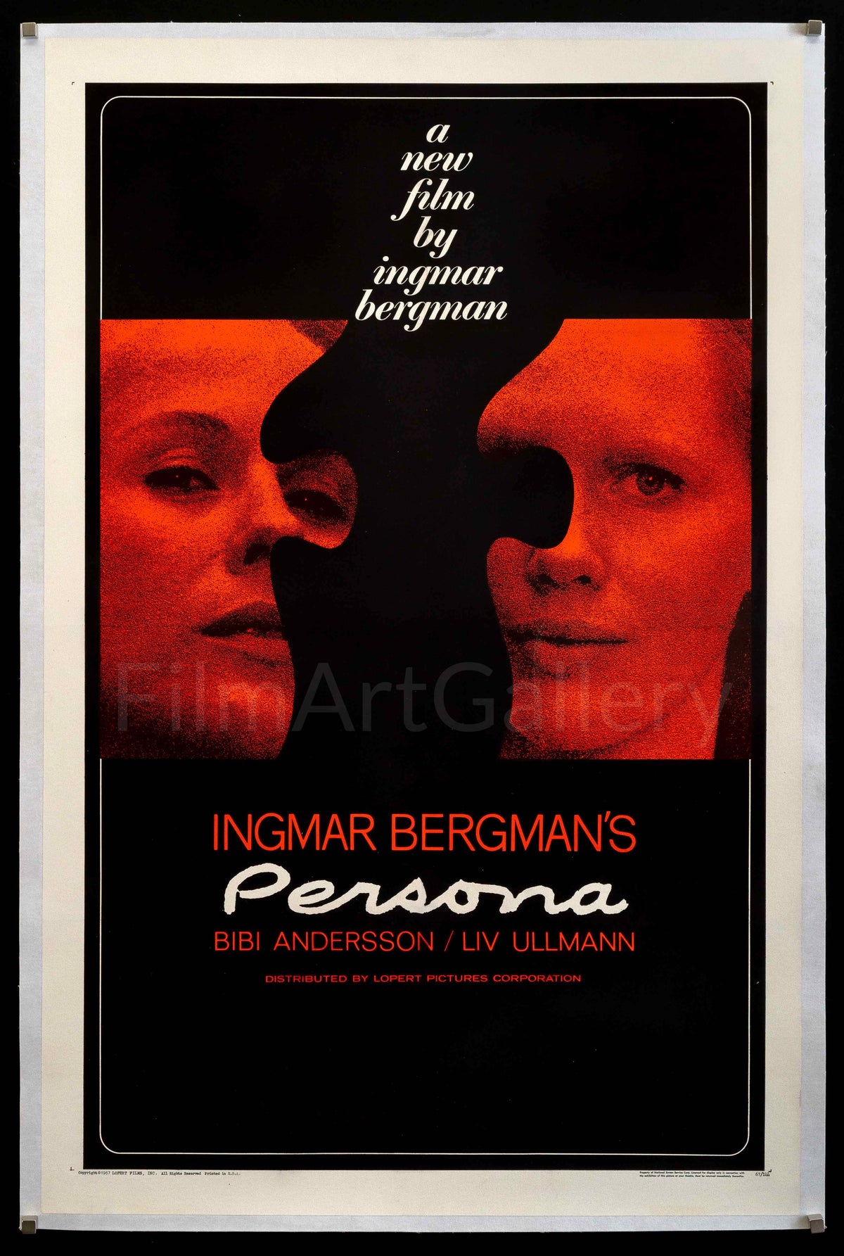 Persona Original Vintage Movie Poster