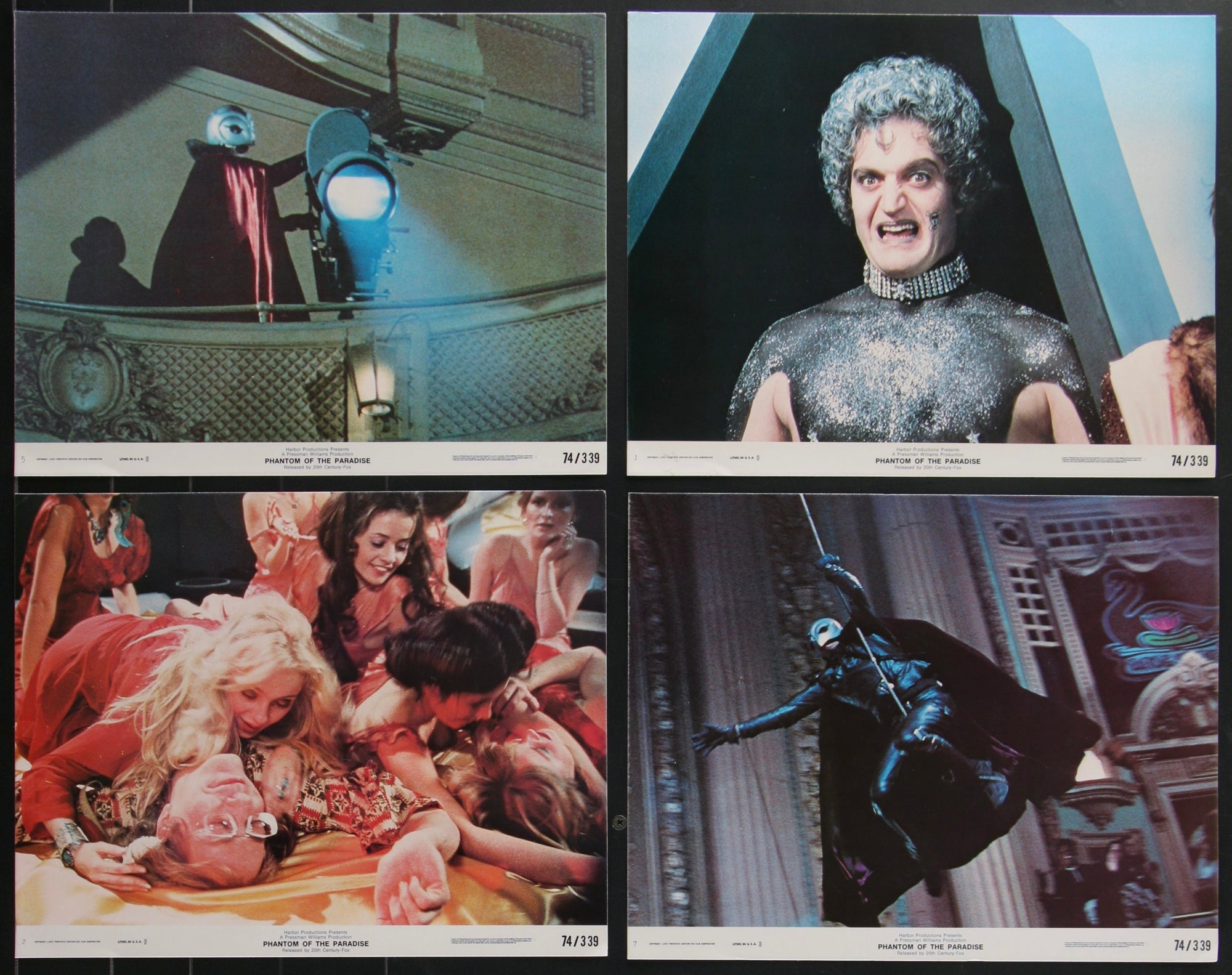 Phantom of the Paradise Lobby Card Set (8-11x14) Original Vintage Movie Poster