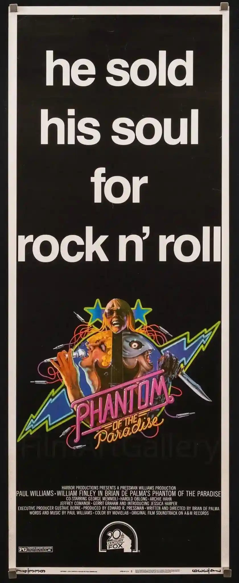 Phantom of the Paradise Original Vintage Movie Poster