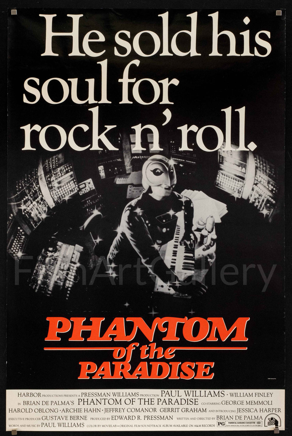 Phantom of the Paradise Original Vintage Movie Poster